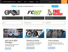 Tablet Screenshot of firstchoicewheelsandtires.com